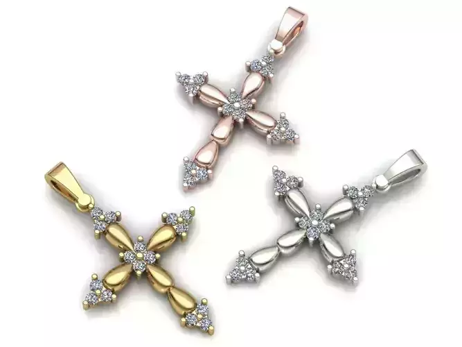 Pendant Cross Jewelry Brand Gold