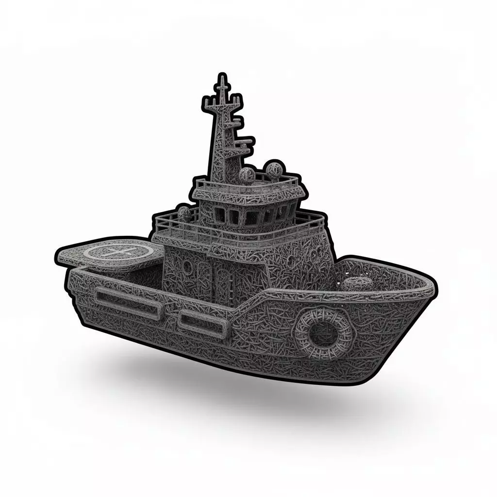 Rescue Ship 3D Model 3D print model