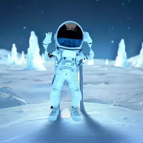 Futuristic Astronaut Suit model pack