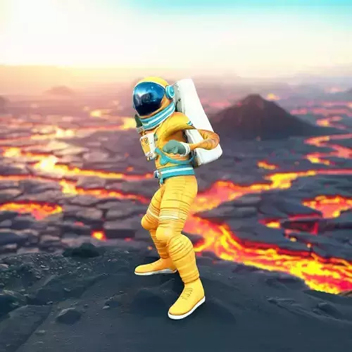 Golden Astronaut Suit model pack