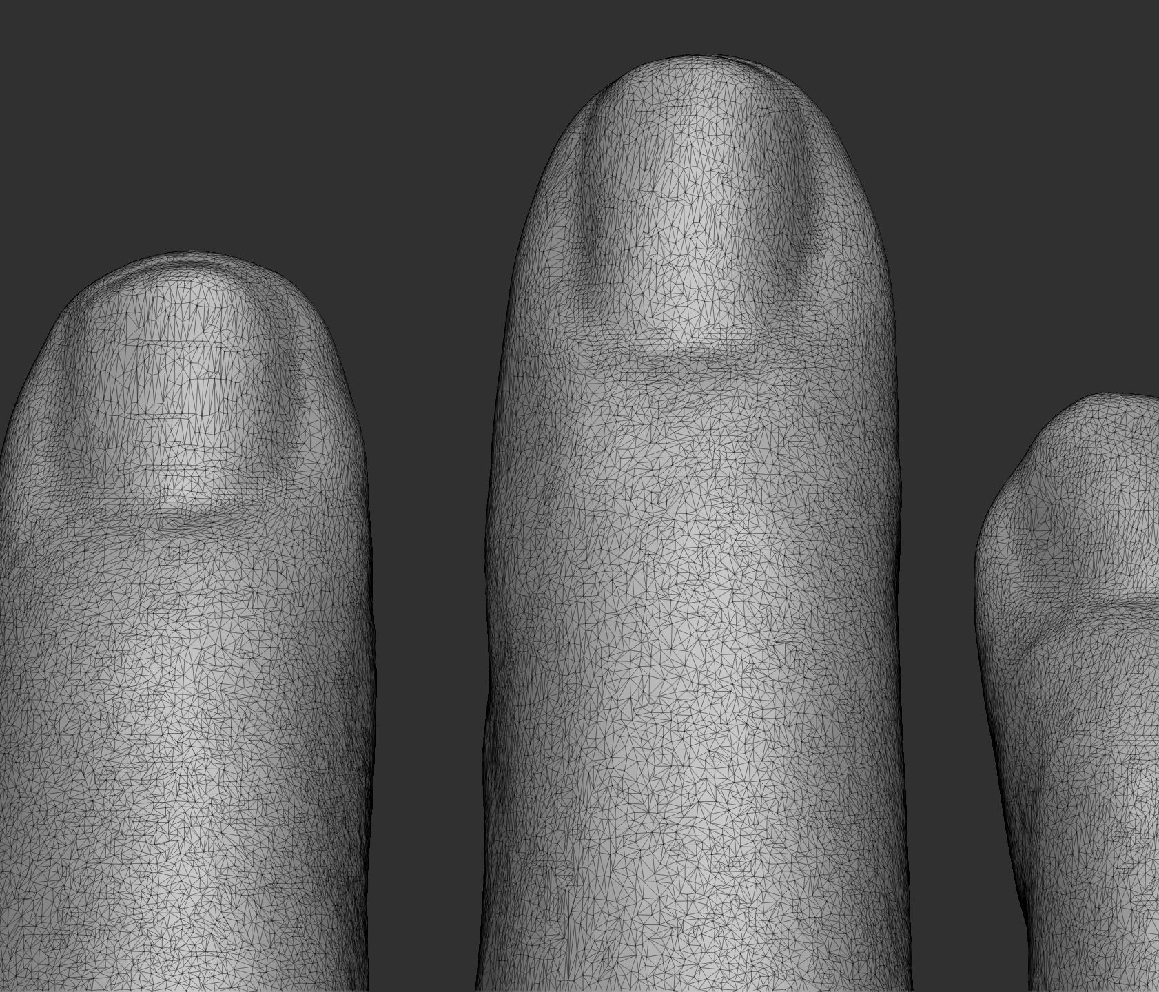 Female hand pose 1 3D print model_4