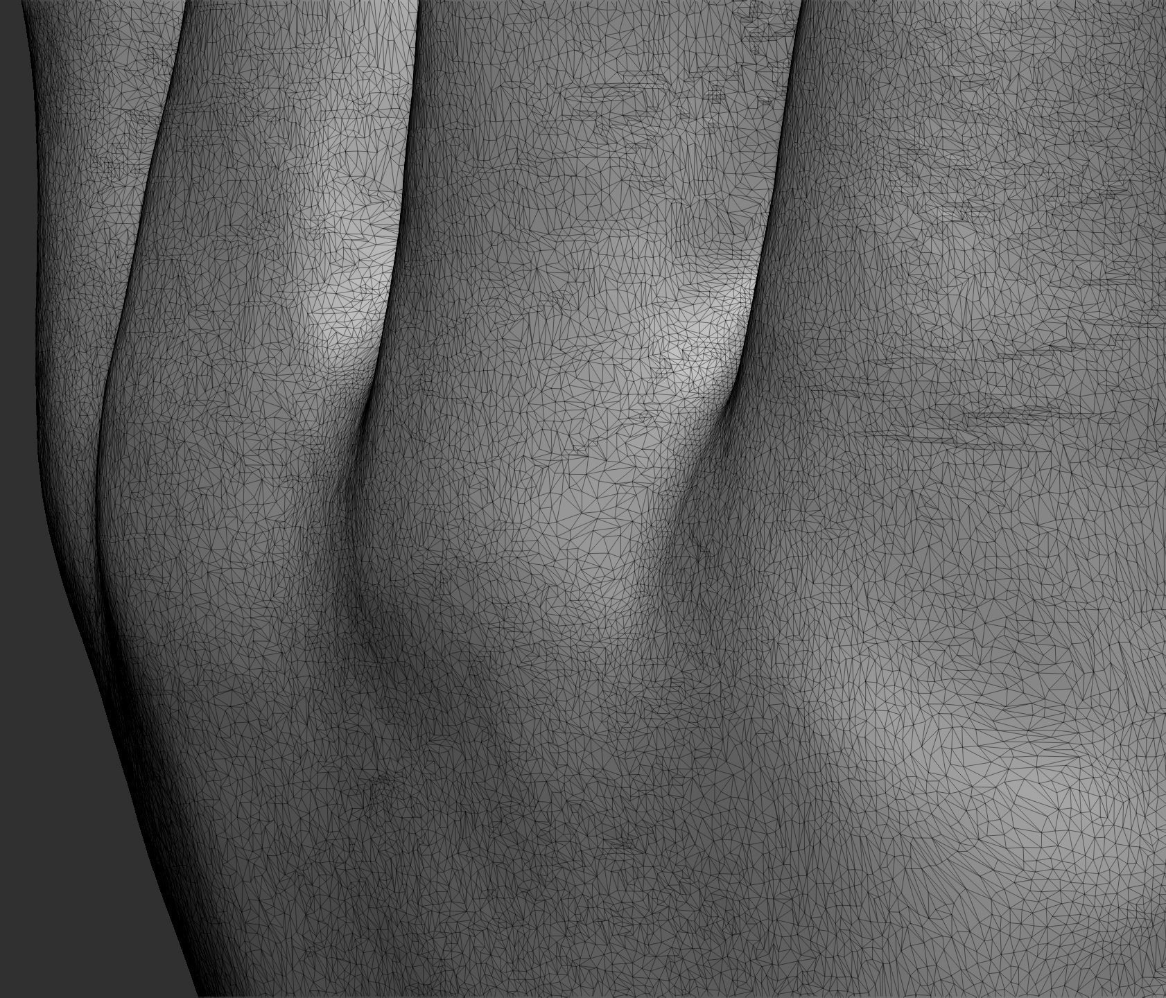 Female hand pose 1 3D print model_5