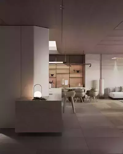 Livingroom and Kitchen