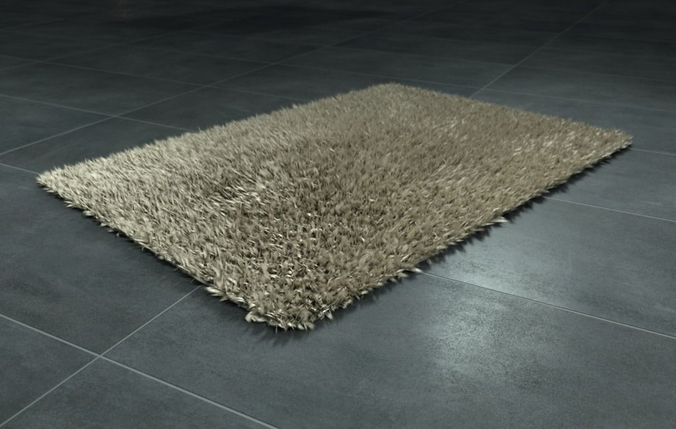 Bathroom Flokati Carpet