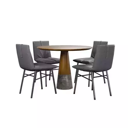 Pil Chairs Echo Table 3D model