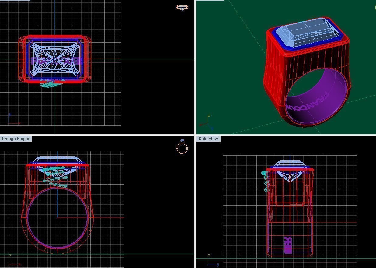 MFS0070 Ring for men 3D print model_3