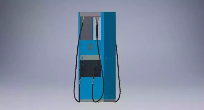 Fuel station 3d model