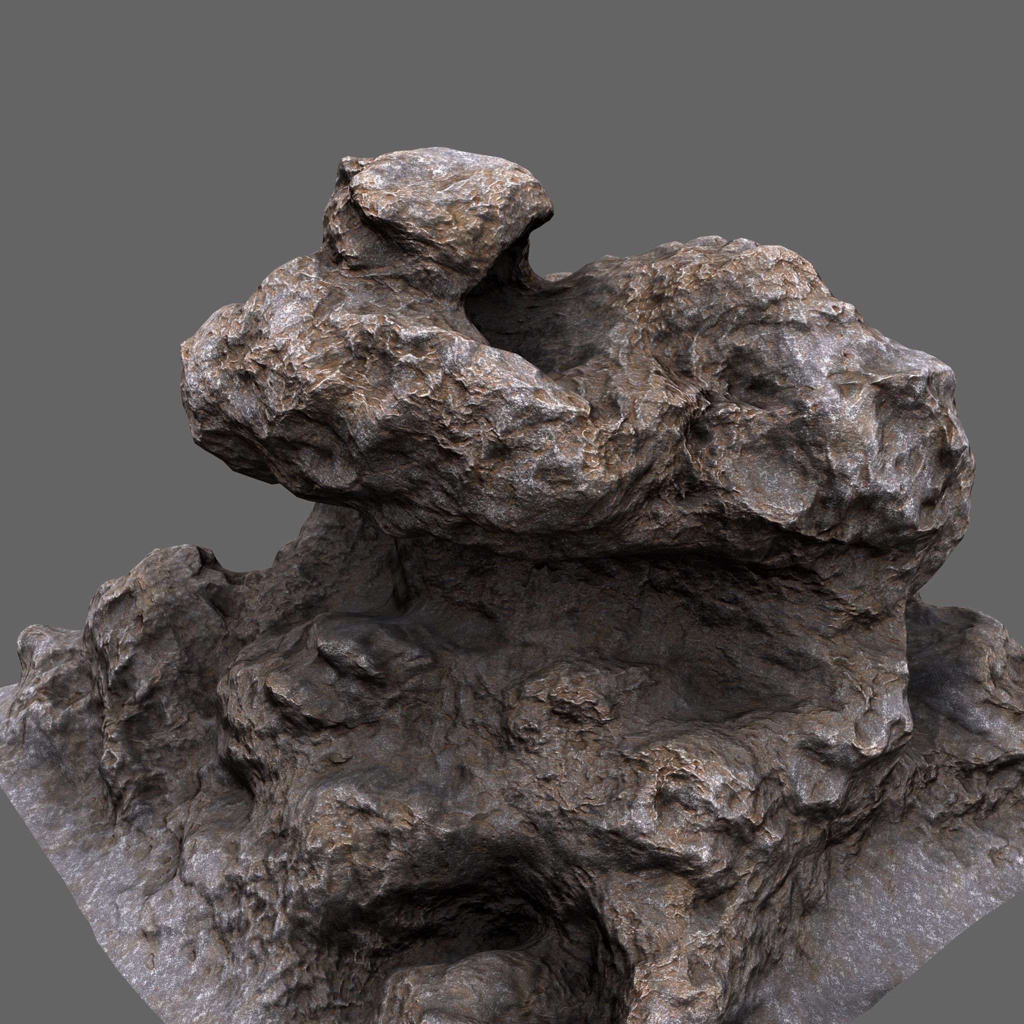 Rocks rock Low-poly 3D model_9