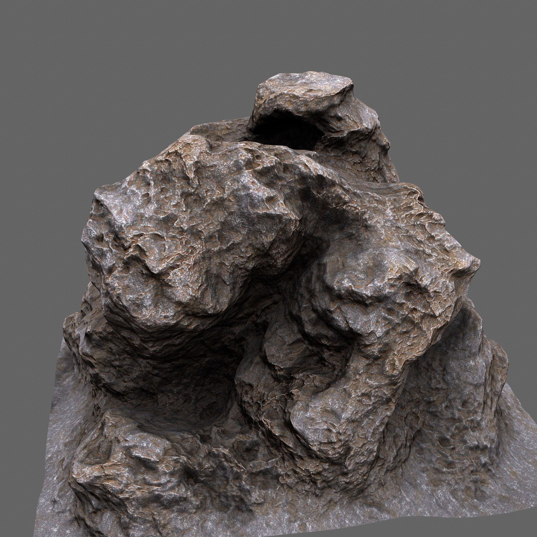 Rocks rock Low-poly 3D model_10