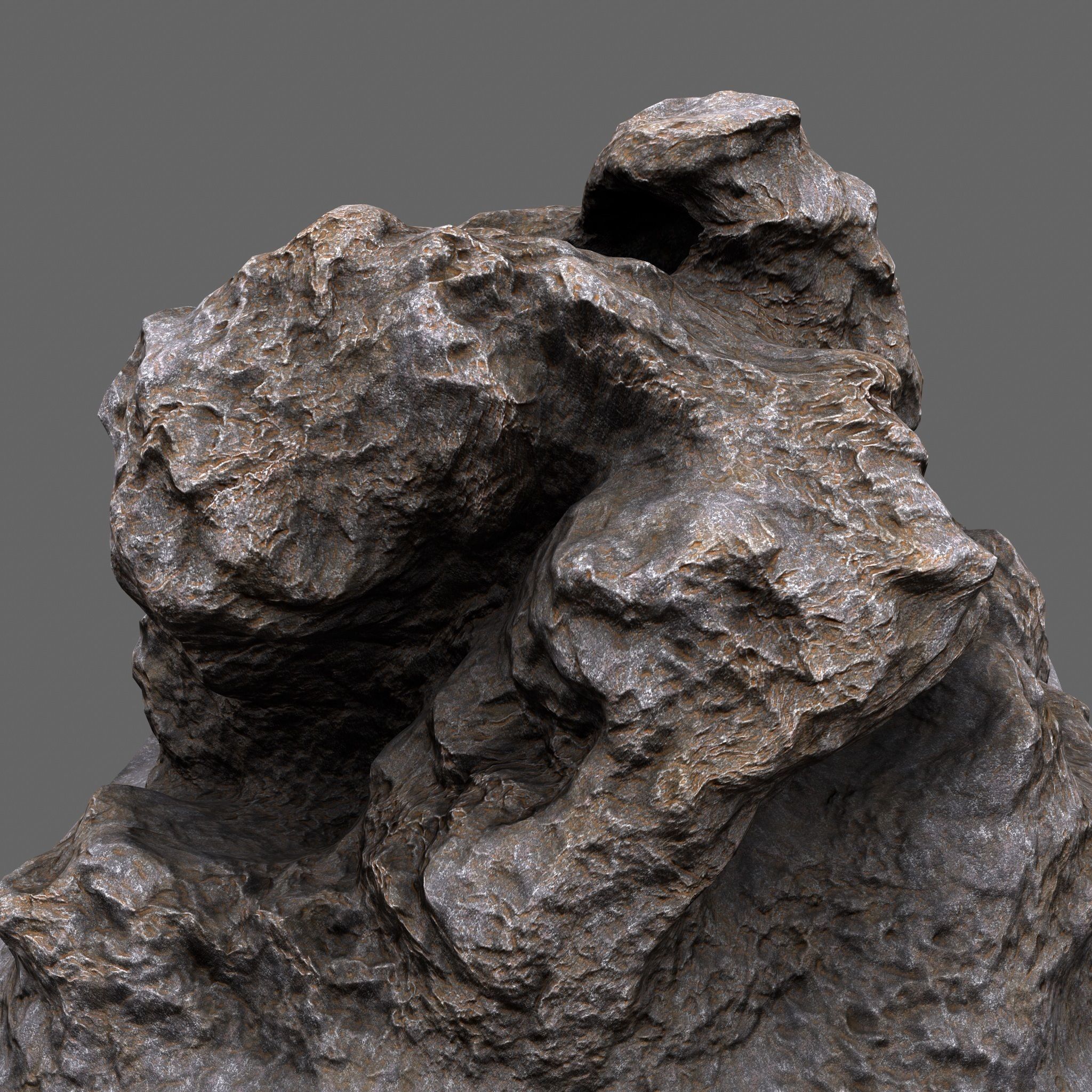 Rocks rock Low-poly 3D model_11