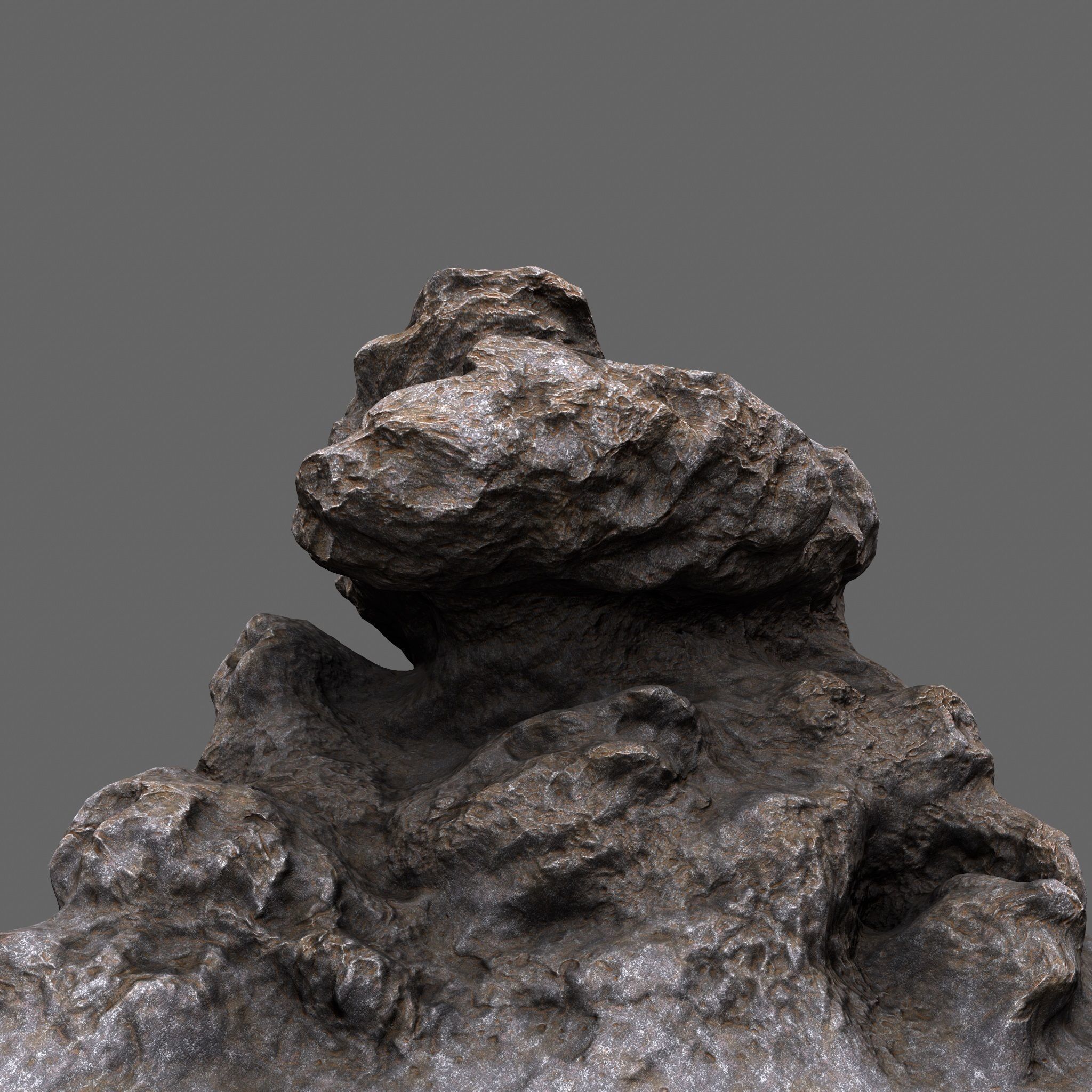 Rocks rock Low-poly 3D model_5
