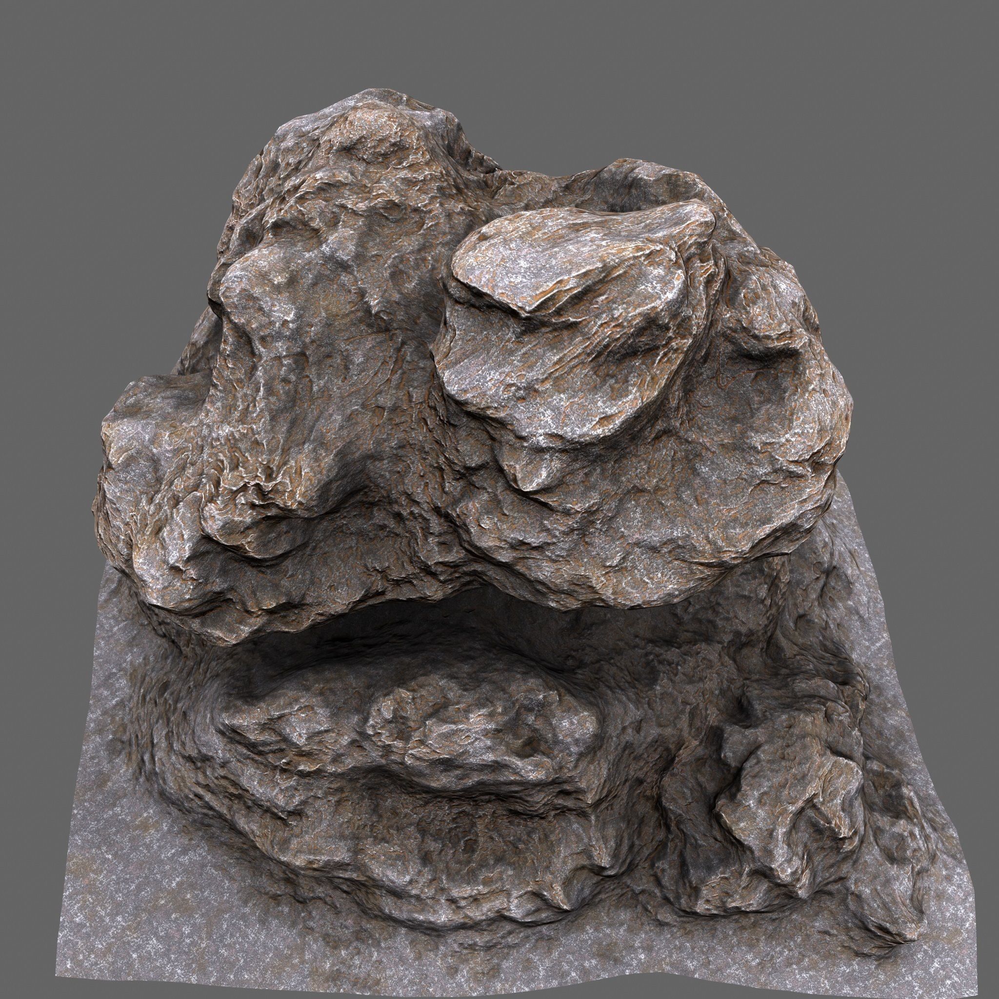 Rocks rock Low-poly 3D model_12