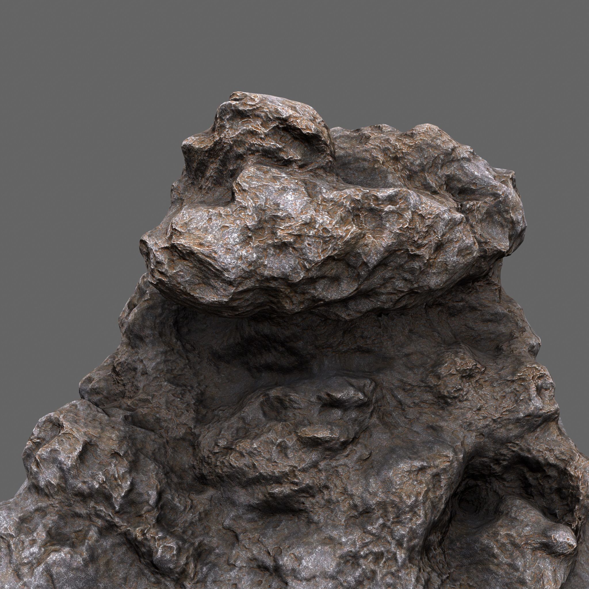 Rocks rock Low-poly 3D model_8