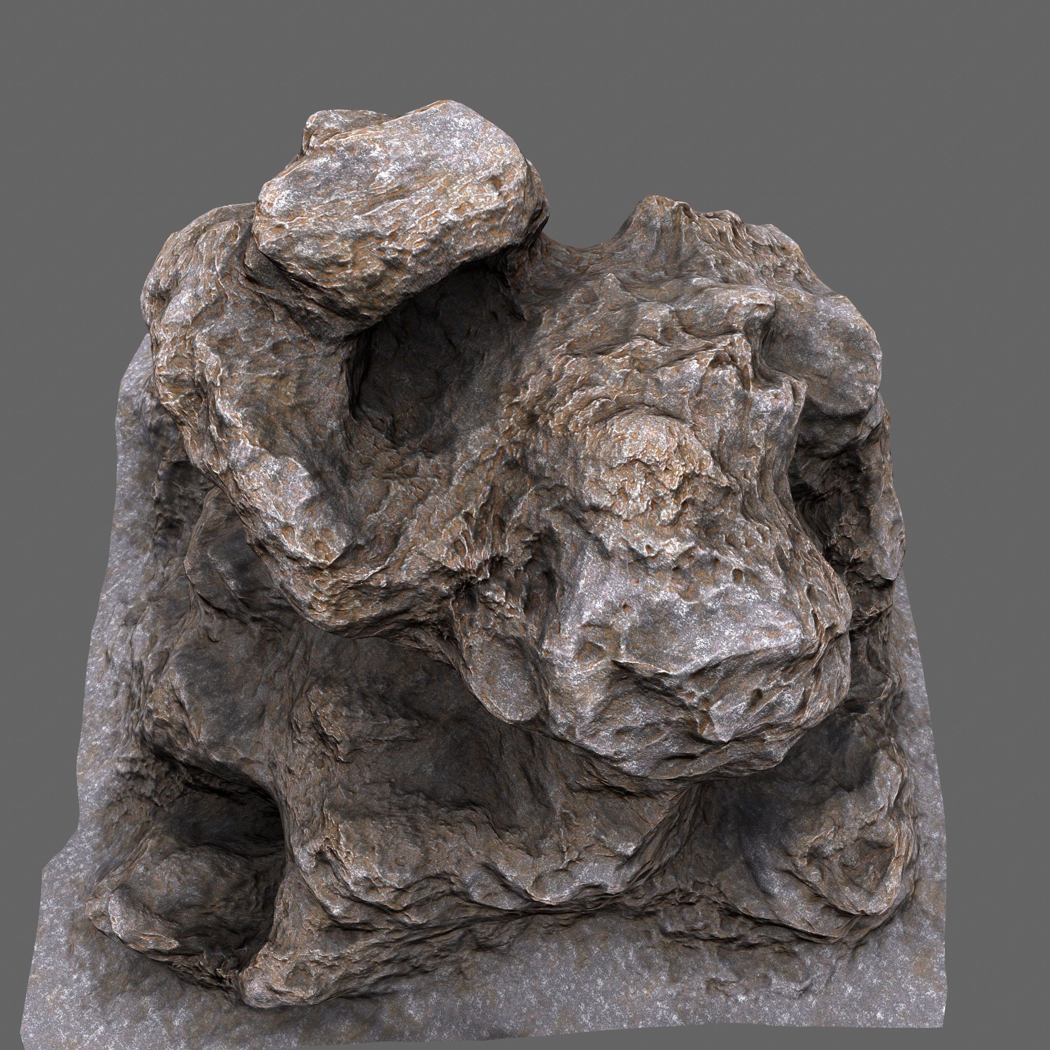 Rocks rock Low-poly 3D model_13