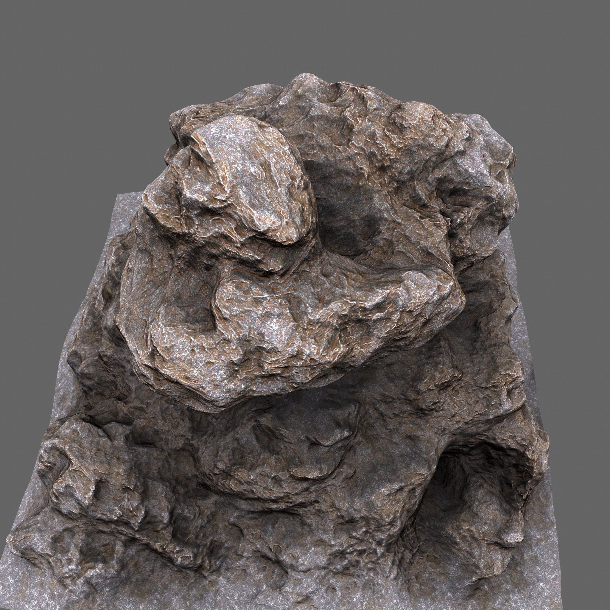 Rocks rock Low-poly 3D model_14