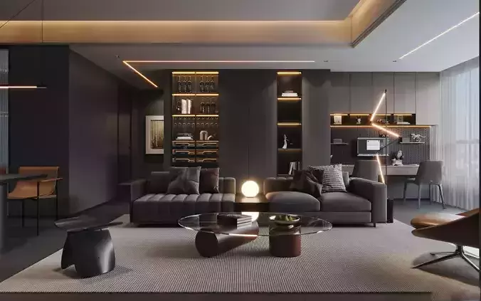 Livingroom and Kitchen