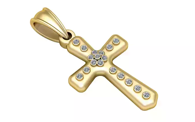 Cross Pendant 3D Printable Model