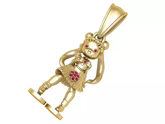 Mickey Mouse Doll Pendant 3D Printable Model