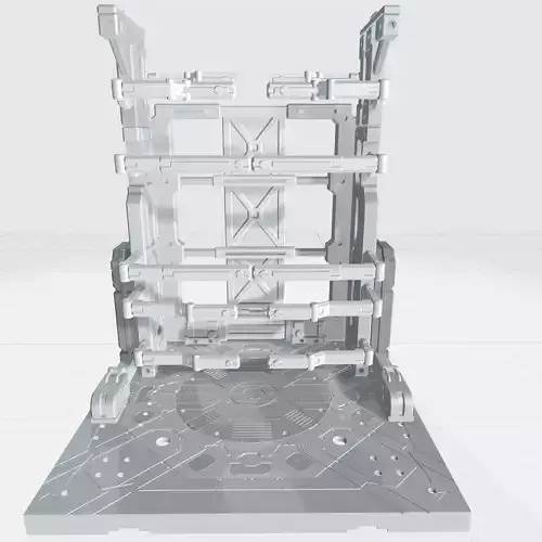 -MHB101C-Customizable Classic Extentable Mech Hangar Cage