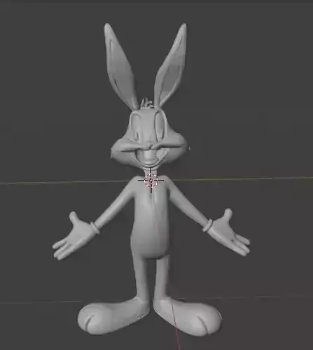 bugs bunny cartoon rabbit 3d model
