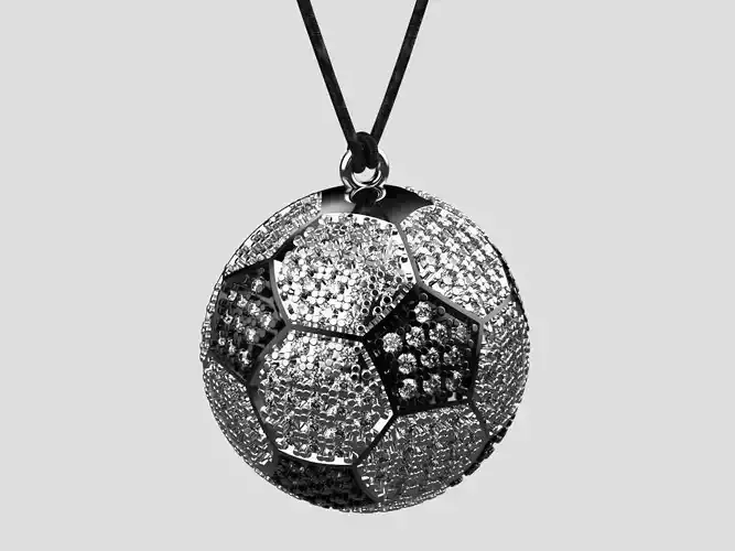 Pendant ball 3d printable Football sport jewellery 3dm stl file
