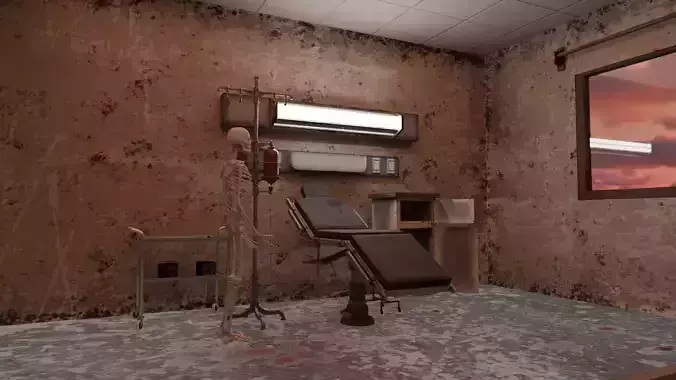 Abandoned Medical Room - Horror Hospital Environment - GameReady