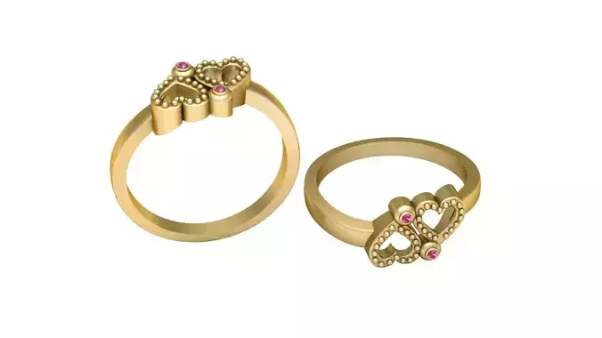 Golden Simple Ring 3D Printable Model