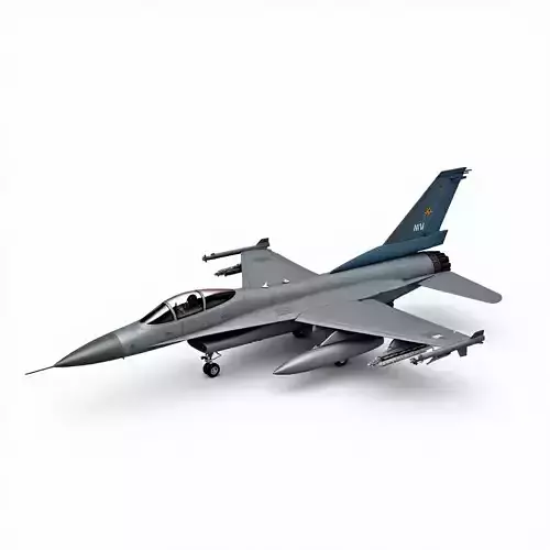 Modern Multi Role Fighter 3D Model Tactical Jet Aircraft