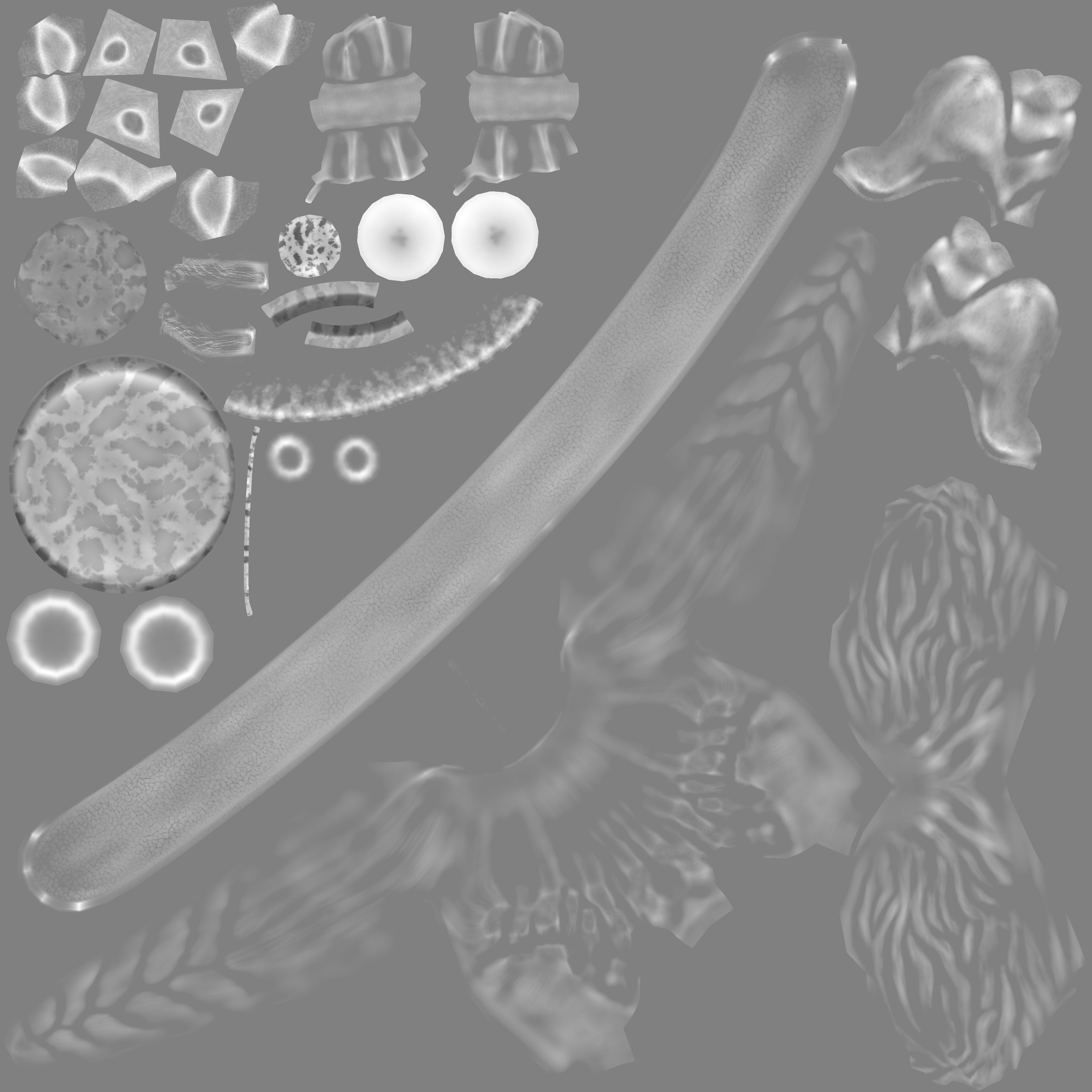 Obelix Low Poly with 4k Texture and Displacement map  Low-poly 3D model_24