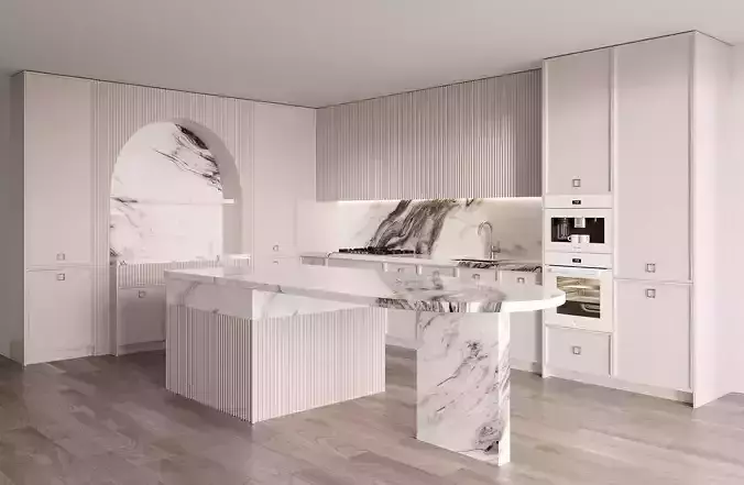 Neoclassical kitchen 01