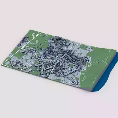 Keene Cityscape New Hampshire USA American Architecture