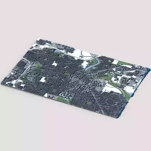 Cityscape Ann Arbor Washtenaw County Michigan United States