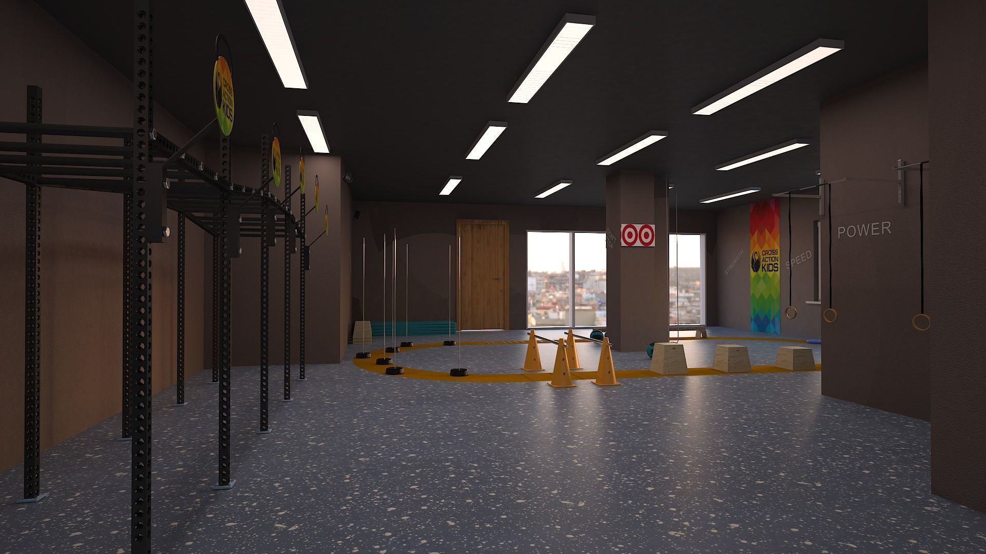 Body or Fitness Gym 3D model_1