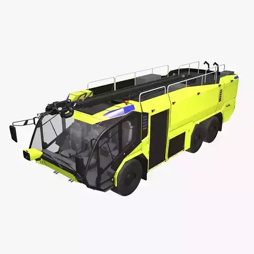 Airport Fire Truck 6x6 Yellow --384--