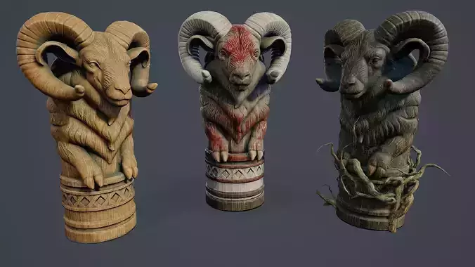 Totem Pole Ram PBR