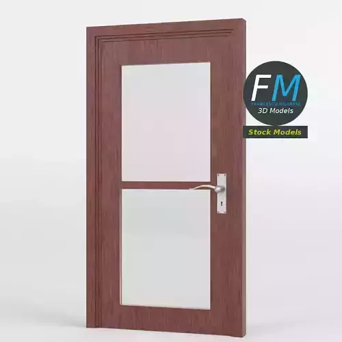 Double glass door