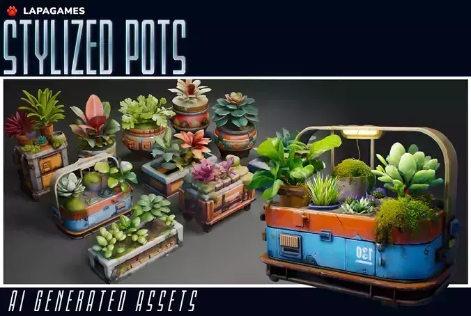Stylized Pots
