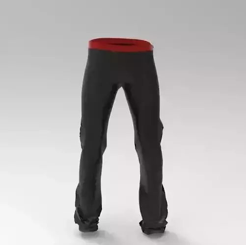 Pants pair of leggings Low-poly 3D model