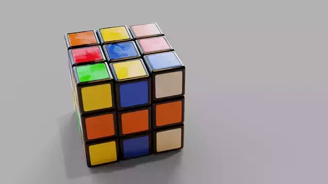 Rubiks Cube - Realistic 3D model