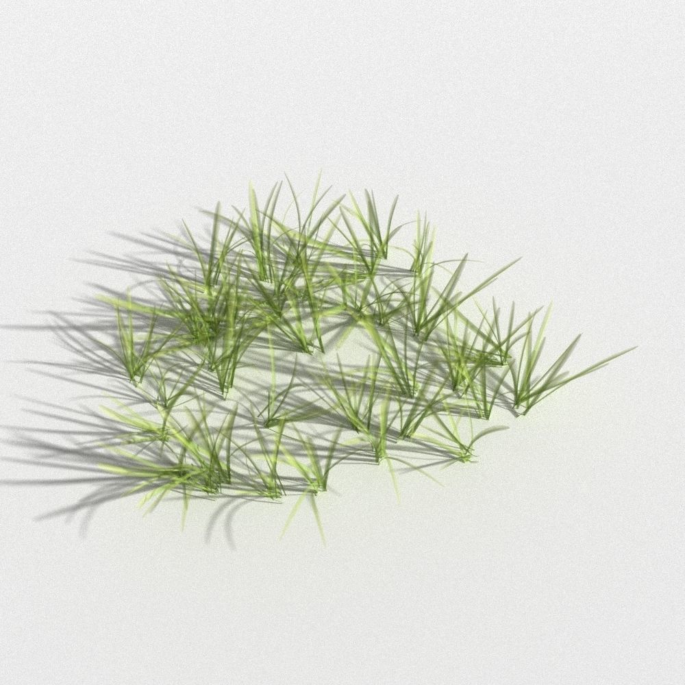 clover collection with gras patches 3D model_8