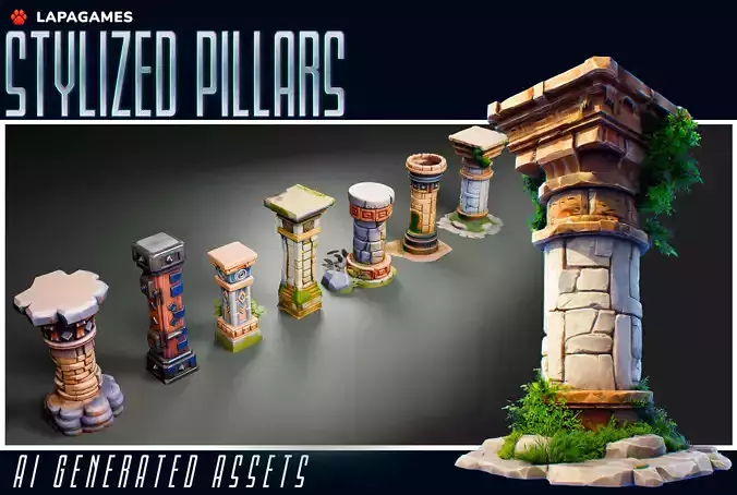 Stylized Pillars
