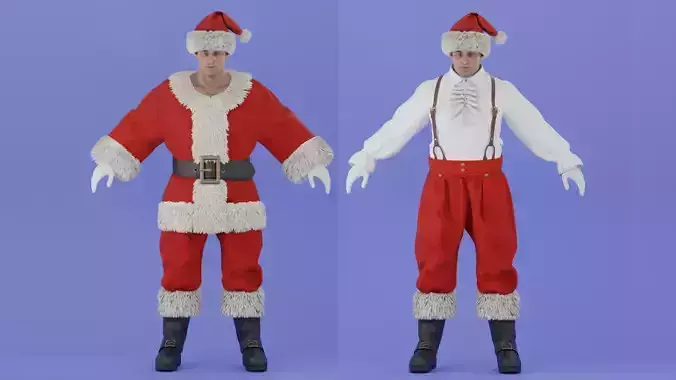 Man Santa outfit