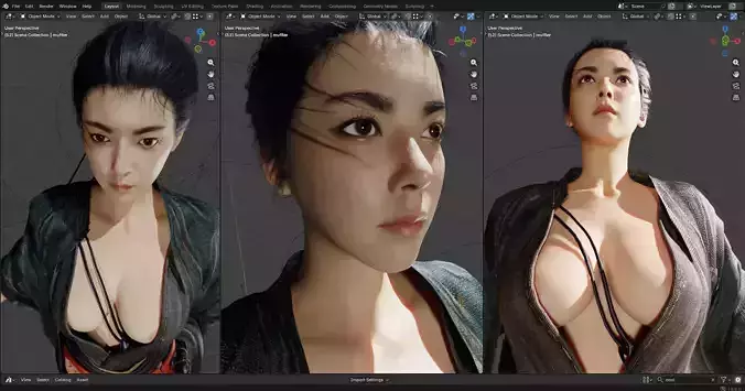 Sekiro - Female version fanart pbr 8k 