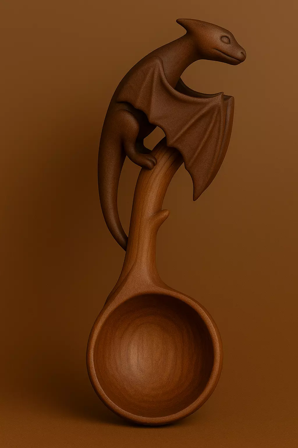 Dragon Wooden Spoon 3d Model 3D print model