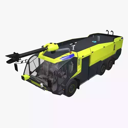 Airport Fire Truck 6x6 Yellow --388--