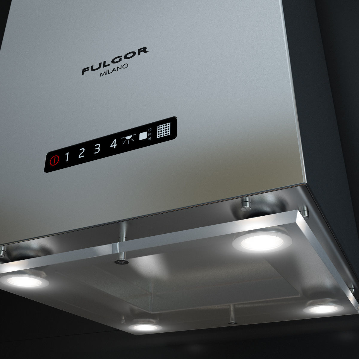 Fulgor Milano Supreme SHD 9004 TC X Cooking Hoods 3D model_5