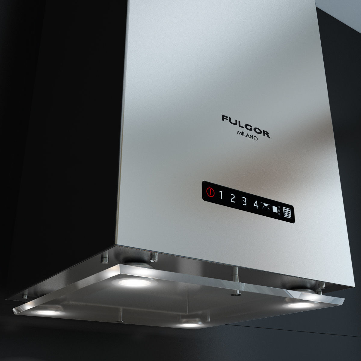 Fulgor Milano Supreme SHD 9004 TC X Cooking Hoods 3D model_1