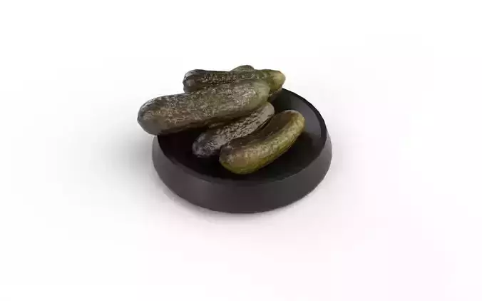 Pickles Set  M3-2 Low-poly 3D model 6