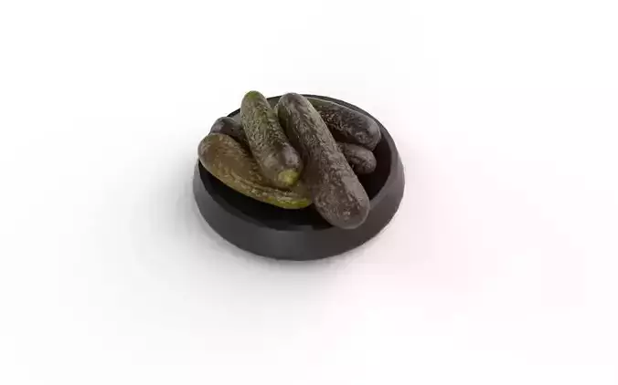 Pickles Set  M3-2 Low-poly 3D model 4