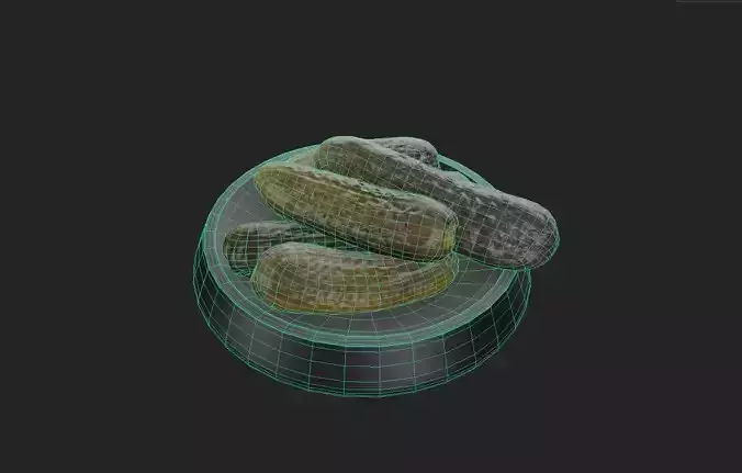 Pickles Set  M3-2 Low-poly 3D model 2